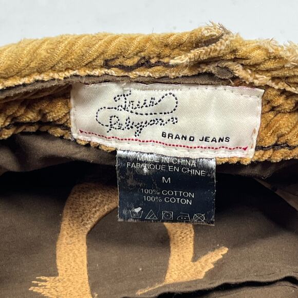 TRUE RELIGION Hat Distressed Corduroy Logo Embroidered TRBJ Trucker Baseball Cap - Picture 13 of 15